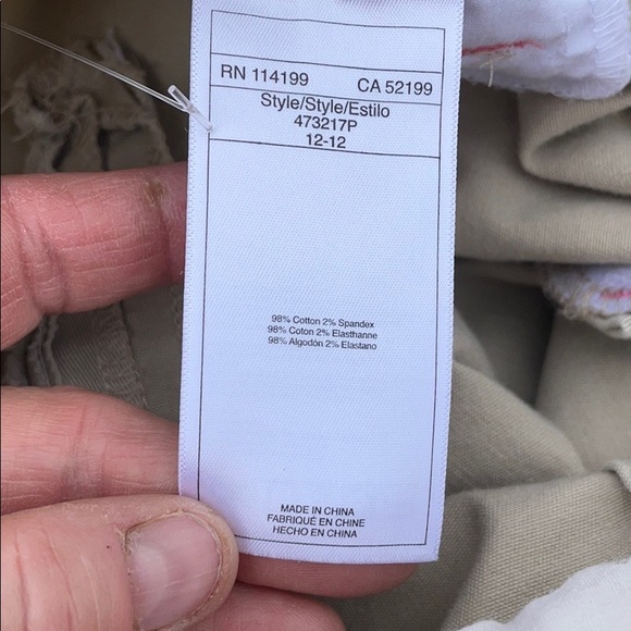 Roxy Tan Khaki Cotton/Spandex Pants Juniors 1 - Picture 15 of 15